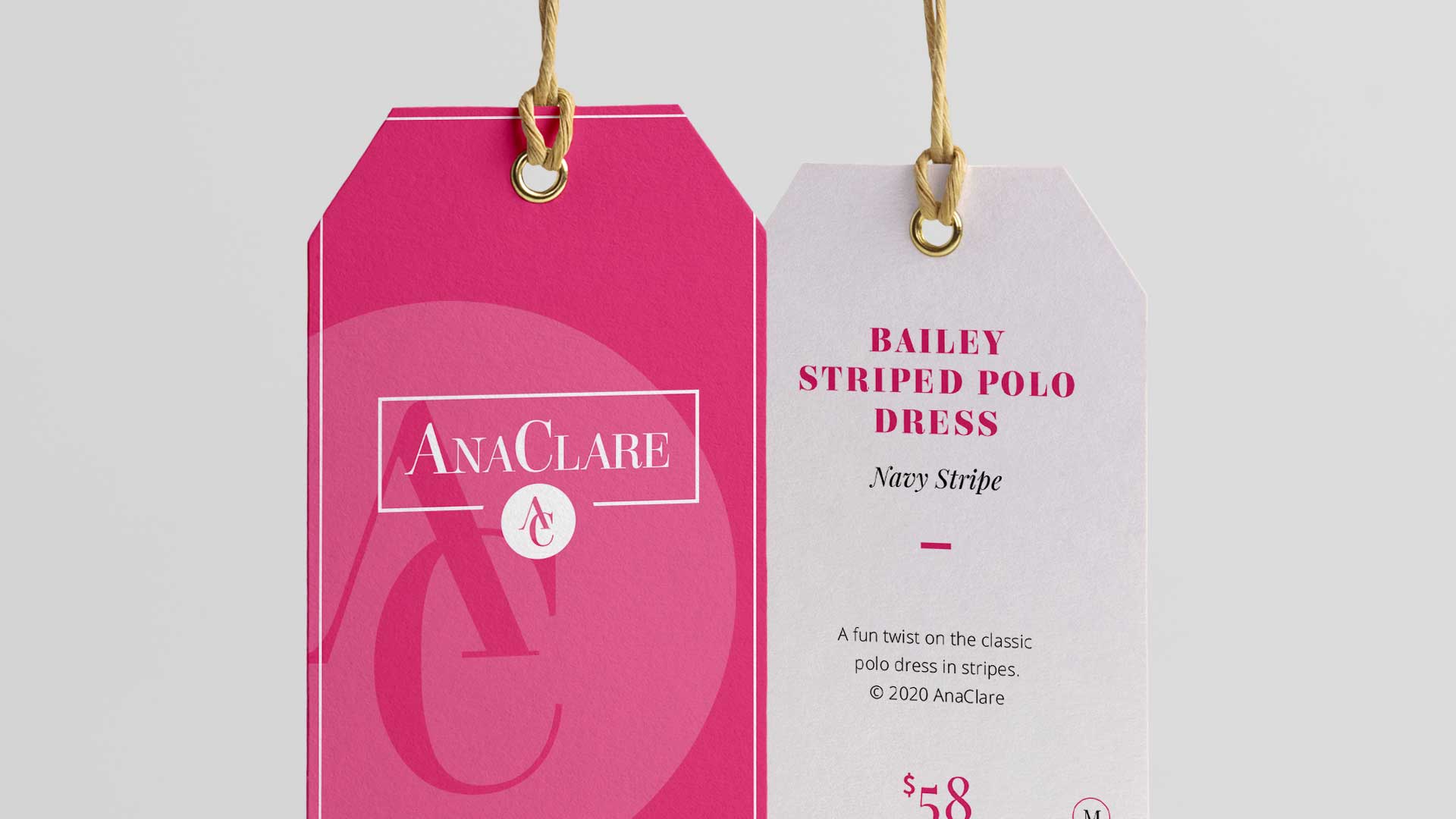 Custom Retail Tags & Branding - AnaClare - Dead on Design