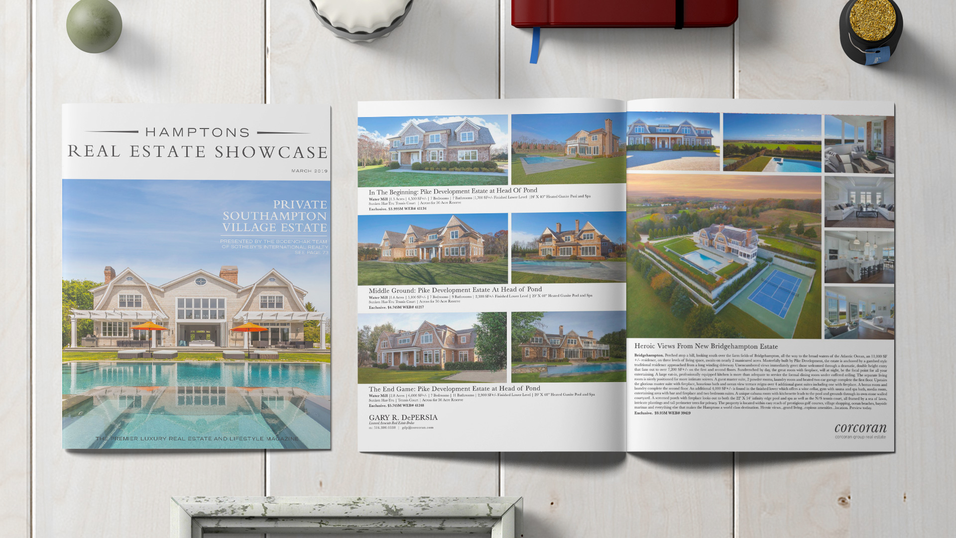 Hamptons Real Estate Showcase Magazine Design
