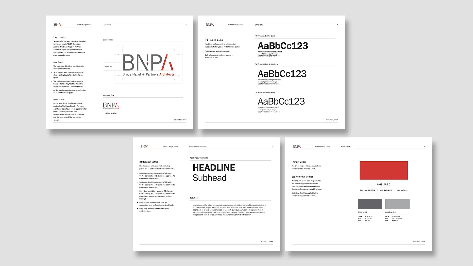 Branding & Design Guidelines - Bruce Nagel and Partners Architects, Dead on Design